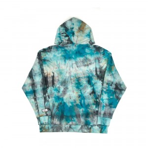 Худи оверсайз ЮНОСТЬ™ «Агенда» лого вышивка - Tie-Dye 400г