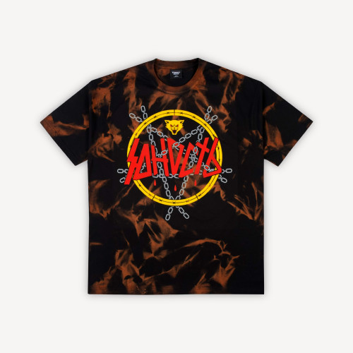 Футболка оверсайз ЮНОСТЬ™ vs. Slayer «Reign in Blood» Rip-Off - Tie-Dye