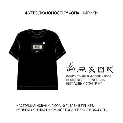 Футболка ЮНОСТЬ™ «Опа, чирик!»